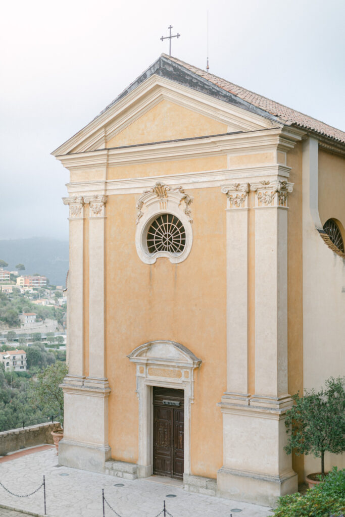 Eze village perched above the sea, a perfect stop on a French Riviera engagement getaway, with stone alleys and panoramic coastal views