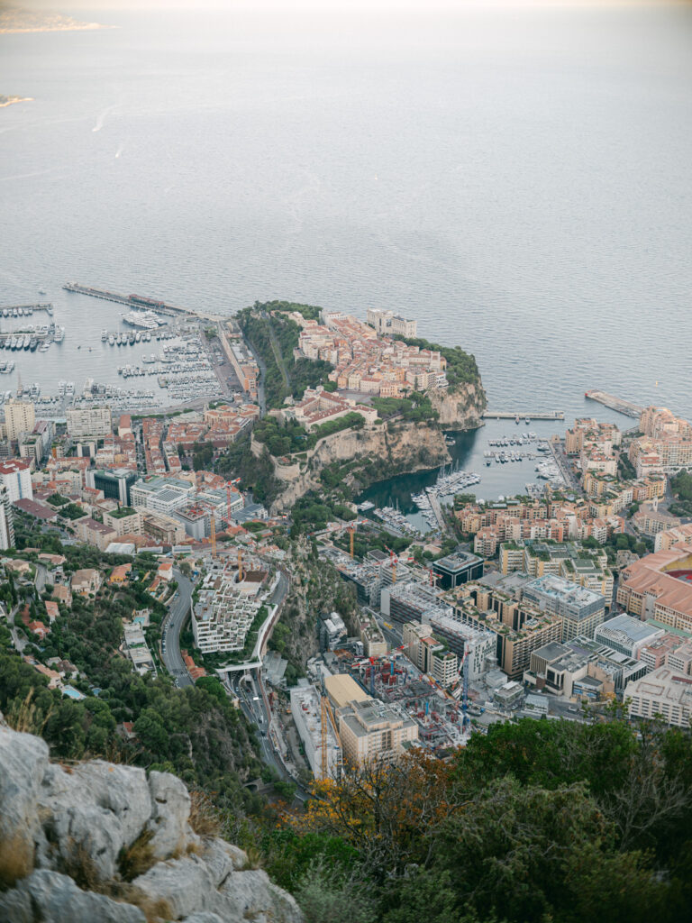 Elegant Monaco harbor and cityscape, showcasing luxury and charm typical of a French Riviera engagement getaway