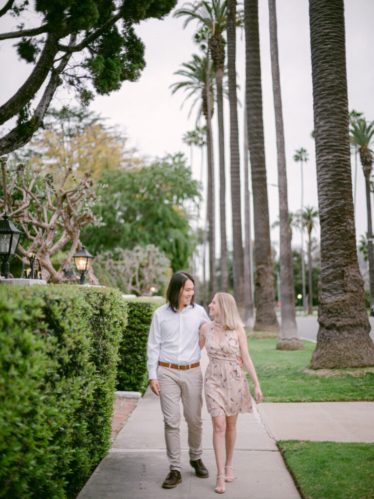 Experience the enchantment of a Chic Beverly Hills Engagement, blending the city's charm with the magic of true love