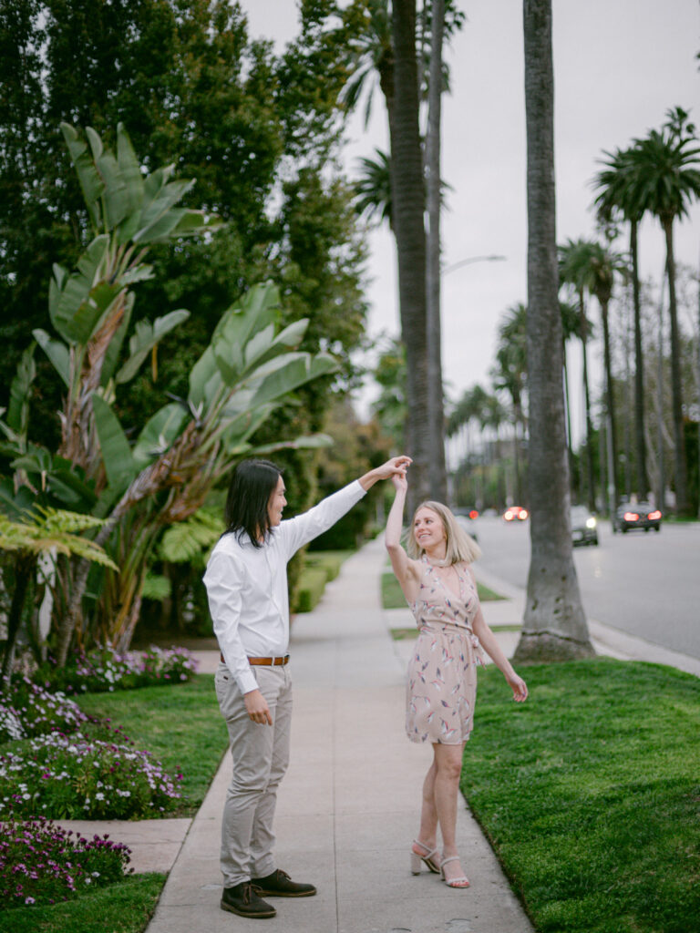 Embrace the allure of a Chic Beverly Hills Engagement, where every moment is a snapshot of timeless romance and style