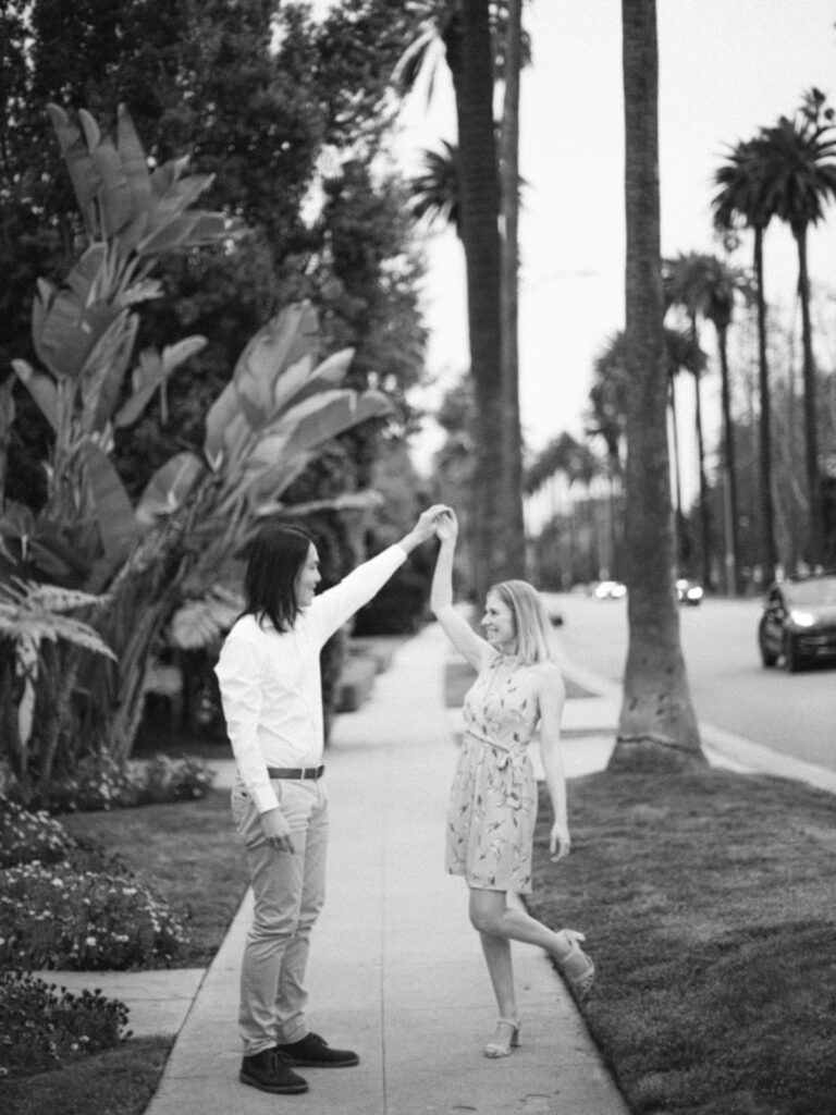Embrace the allure of a Chic Beverly Hills Engagement, where every moment is a snapshot of timeless romance and style