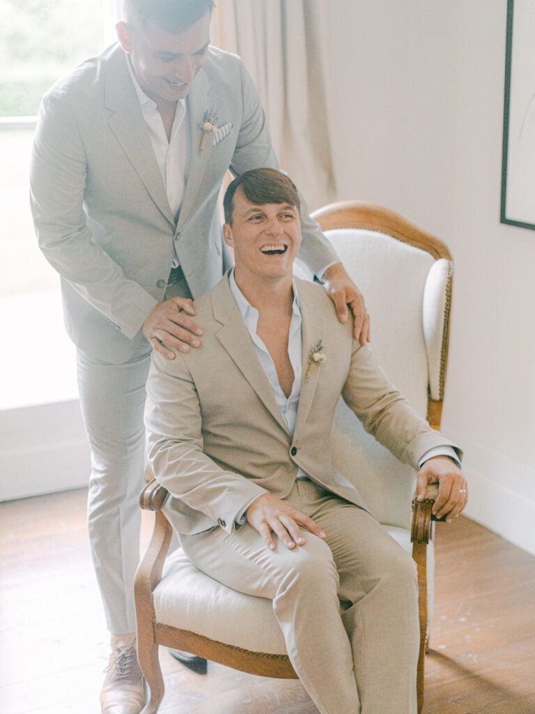 Intimate moment, same-sex wedding in France