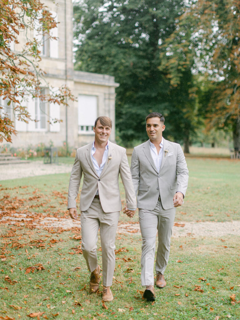 French romance: same-sex couple's wedding day