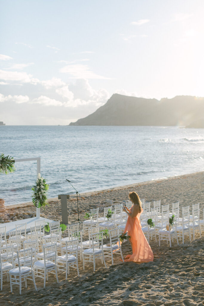 St Barts Beach Wedding: Ceremony at Le Toiny's sands