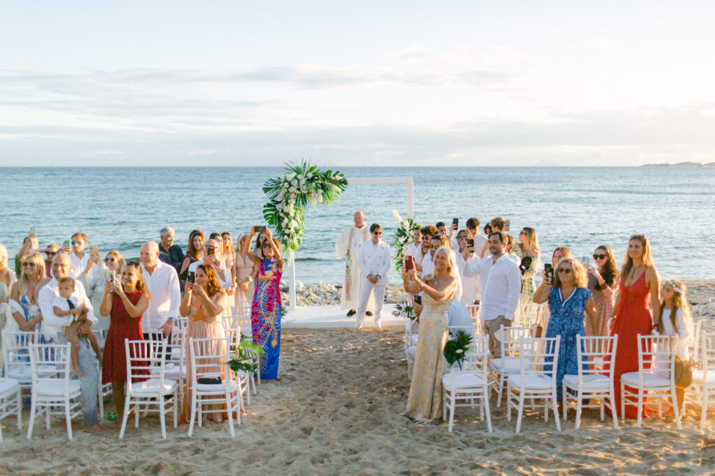 Le Toiny's pristine waters frame the St Barts Beach Wedding