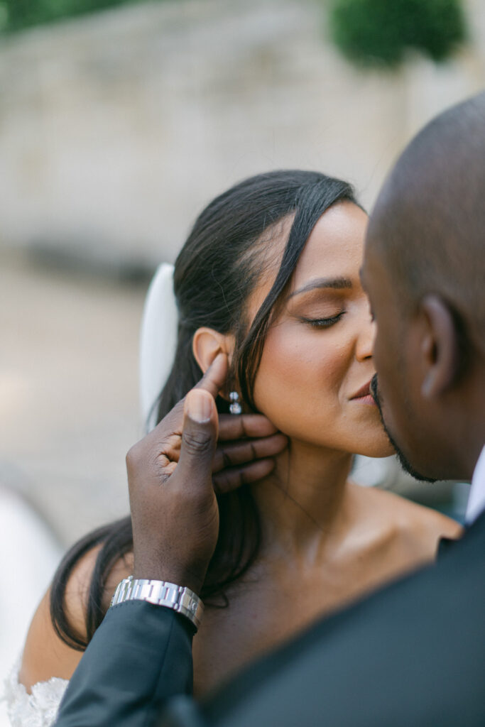As they exchange their first glance in the historic corridors of Chateau de Villette, the air fills with romance, heralding their exquisite Parisian wedding