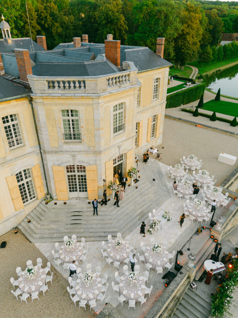 The culinary experience at 'Chateau de Villette: An Elegant Parisian Wedding' is a symphony of flavors, each course reflecting the sophistication and grandeur of the chateau