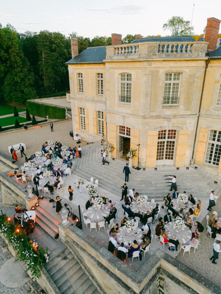 The culinary experience at 'Chateau de Villette: An Elegant Parisian Wedding' is a symphony of flavors, each course reflecting the sophistication and grandeur of the chateau