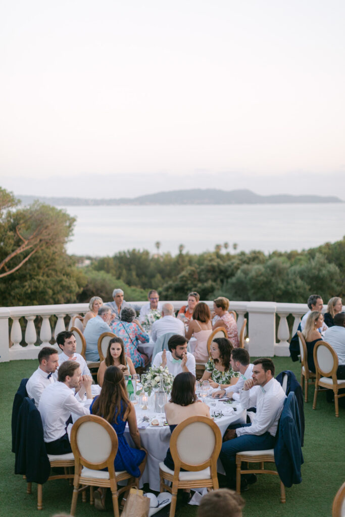 French Riviera charm, Castel Bay Wedding, picture-perfect scene