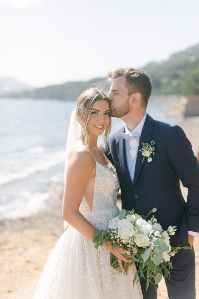 Couple's bliss, captured at French Riviera, Wedding at Castel Bay