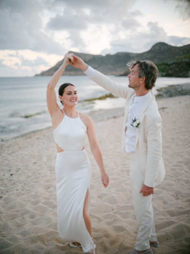 St. Barth Wedding Le Toiny: Romantic Couple's Photoshoot on the Beach
