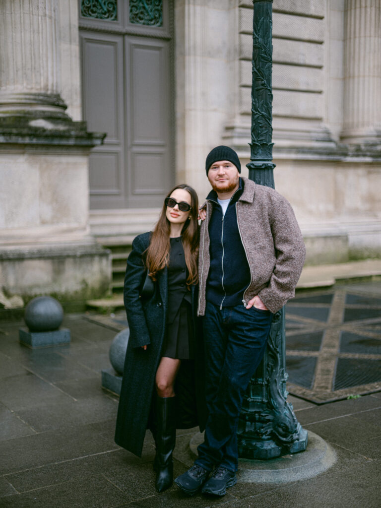 Timeless couple portraits in Paris, beautifully documented by a skilled Paris wedding photographer