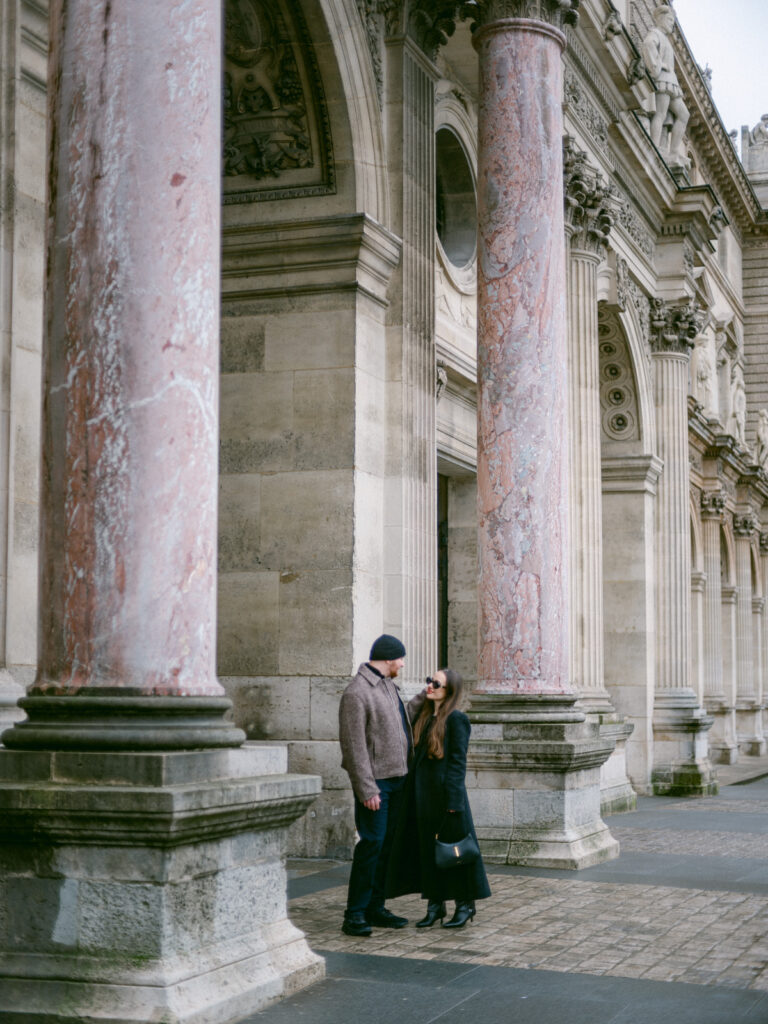 Timeless couple portraits in Paris, beautifully documented by a skilled Paris wedding photographer