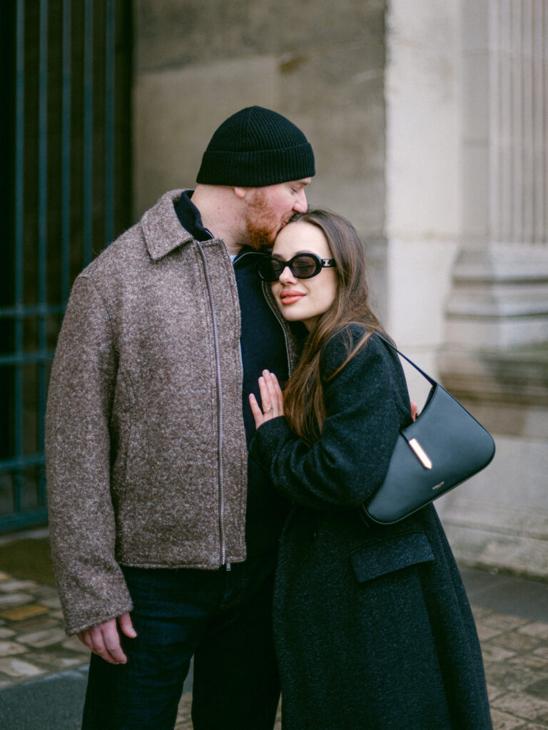 Timeless couple portraits in Paris, beautifully documented by a skilled Paris wedding photographer