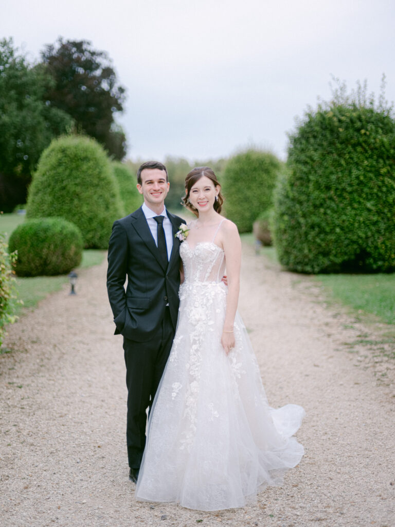 Megan & Chris’s Château d’Aveny wedding near Paris was a true celebration of love, light, and understated luxury.
