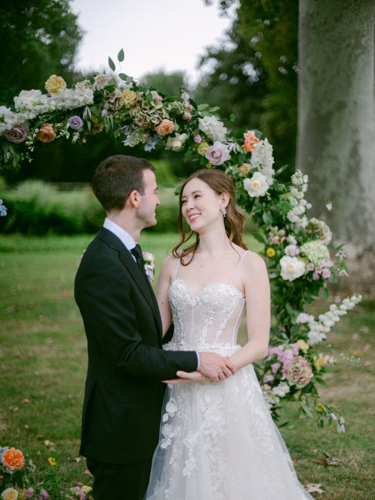 Megan & Chris’s Château d’Aveny wedding near Paris was a true celebration of love, light, and understated luxury.