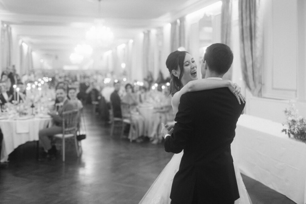 This moment closed the perfect day for Megan & Chris at their Château d’Aveny wedding near Paris.