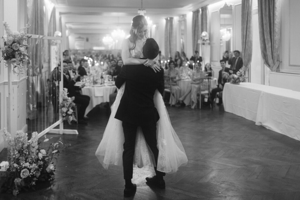 This moment closed the perfect day for Megan & Chris at their Château d’Aveny wedding near Paris.