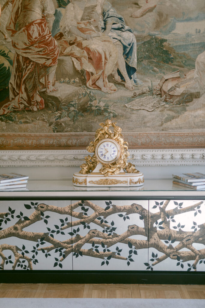 Detail of French art and decor at Le Crillon Paris, symbol of Paris palace wedding elegance
