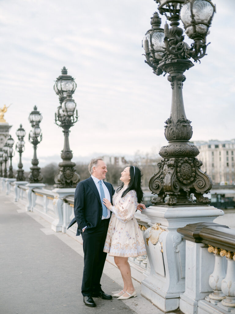 Pont Alexandre III engagement session in Paris