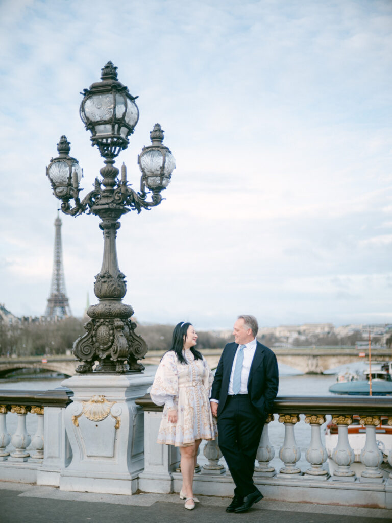 Pont Alexandre III engagement session in Paris