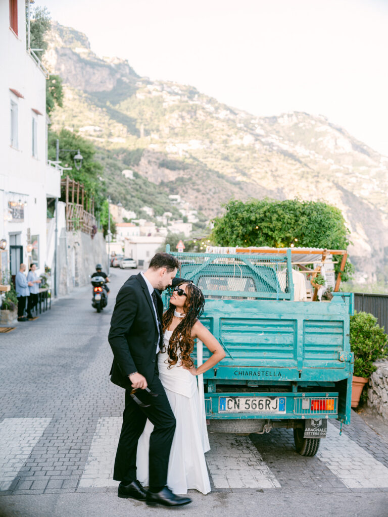 Positano wedding photographer capturing a romantic couple on the Amalfi Coast