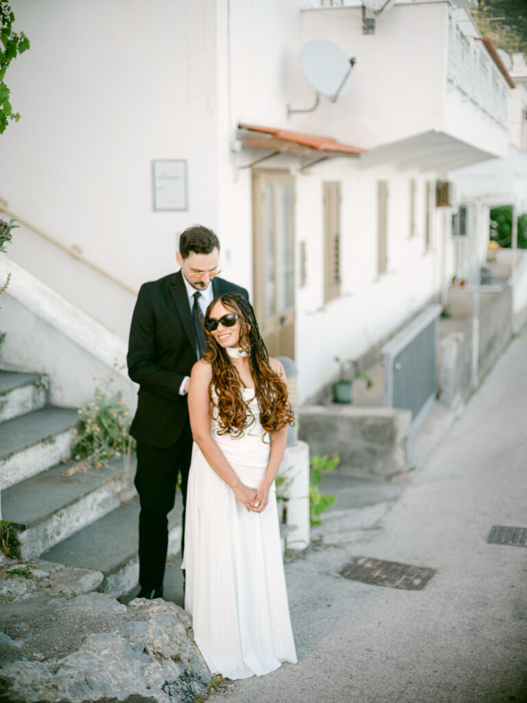 Positano wedding photographer capturing a romantic couple on the Amalfi Coast