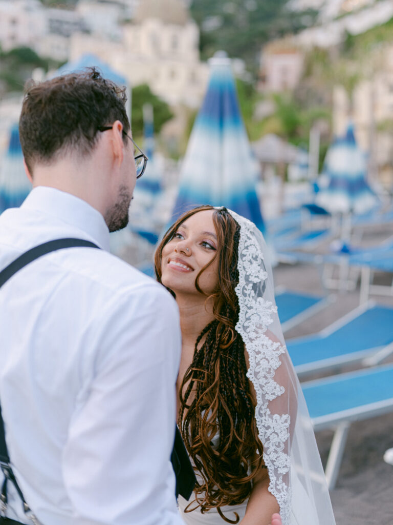 Positano wedding photographer capturing a romantic couple on the Amalfi Coast